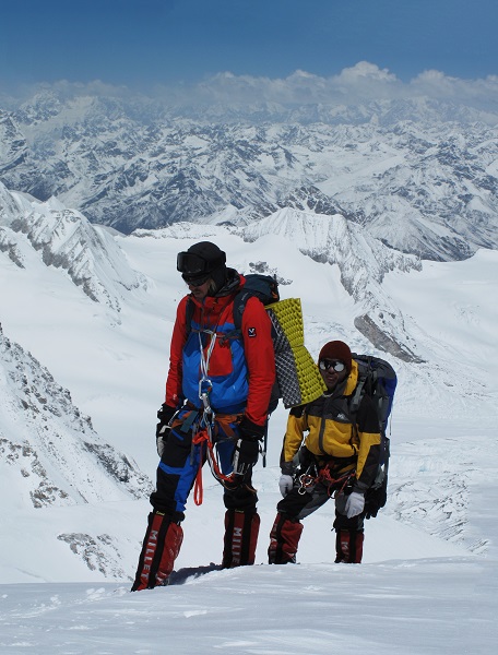 Geertjan Lassche op de Cho Oyu, foto: Kim Beerhorst