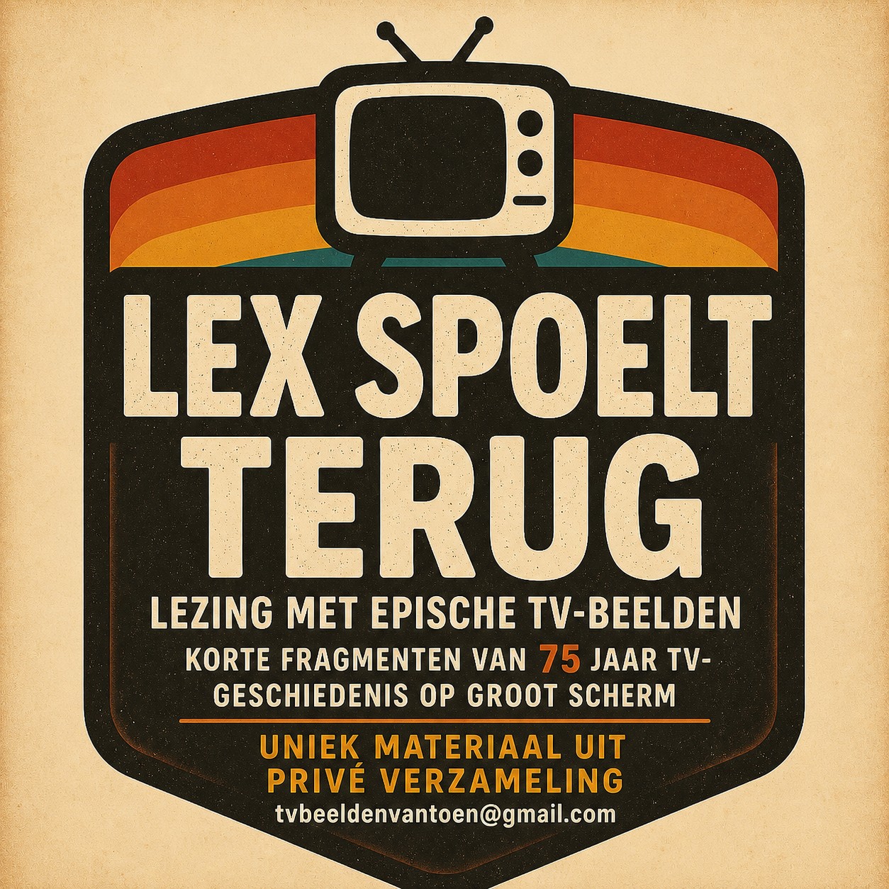 Lex Sternfeld blikt in Hilversum en Laren terug op 75 jaar televisie